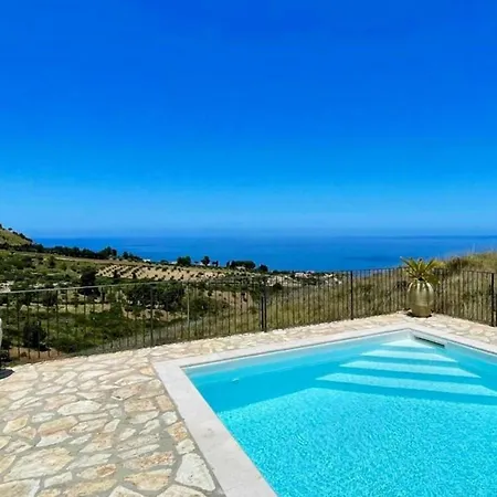 Sea View With Panoramic Pool Near Scopello Prázdninový dům